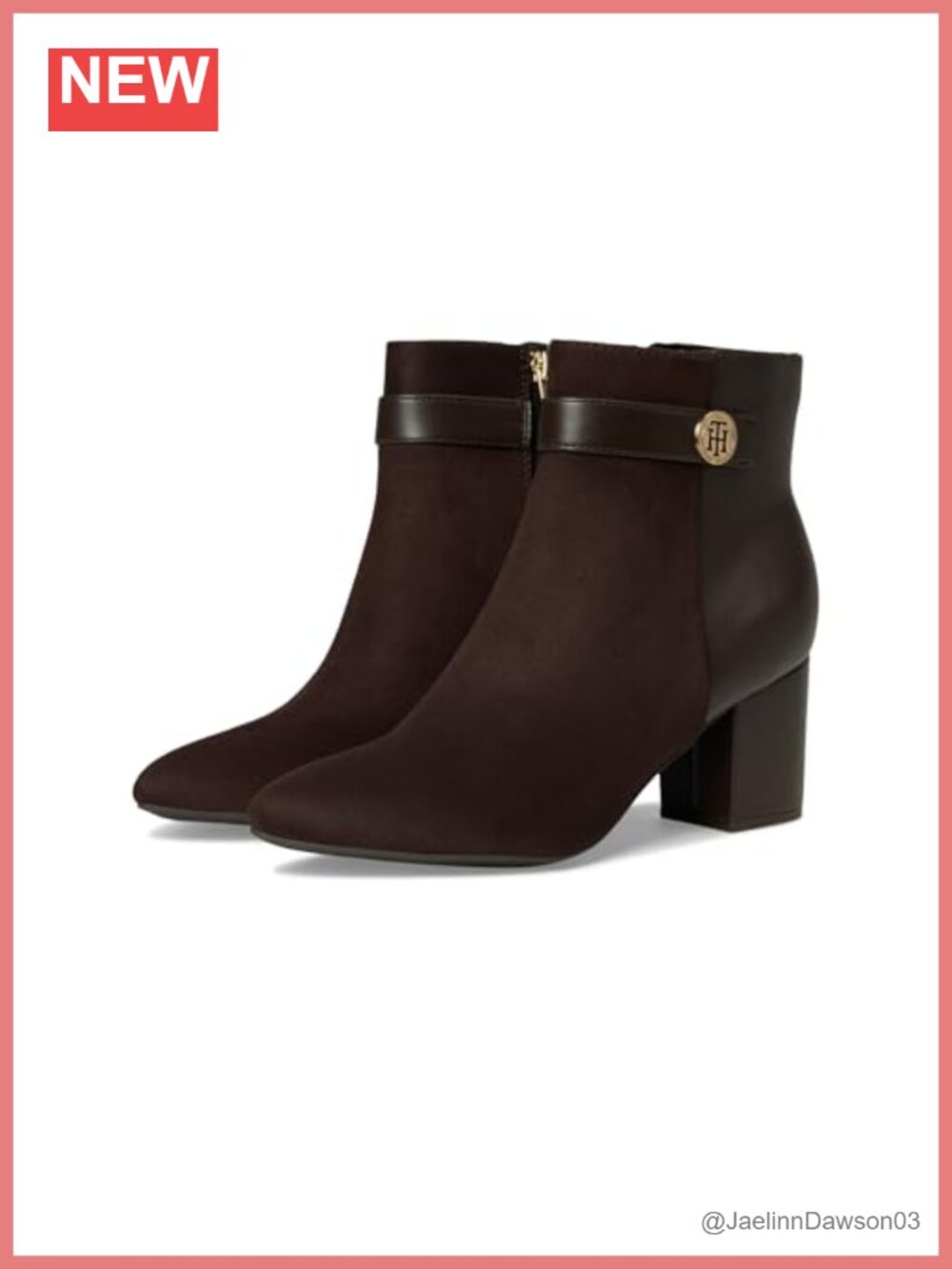 Faux Suede Pointed Toe Block Heel Ankle Bootie